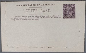 MayfairStamps Australia 1 1/2d Brown Trim Stationery Letter Card aaz_64235
