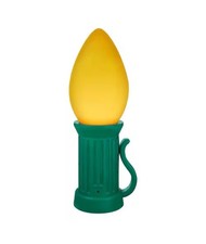3 ft. Battery Operated LED Jumbo YELLOW Bulb Holiday Yard Decor Home Accents