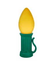 3 ft. Battery Operated LED Jumbo YELLOW Bulb Holiday Yard Decor Home Accents