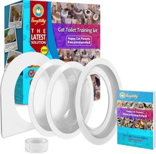 Cat Toilet Trainer Kit for Cats - Teach Cat to Use Toilet, Cat Potty Training Ki
