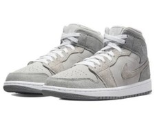 Air Jordan 1 Mid SE Mujer Gris Partícula/Gris Universitario DO7139-002 Talla 12W