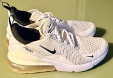 Nike Air Max 270 Triple White Shoes AH8050-101 Mens Size 7 Women 8.5 US