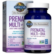 Garden of Life Dr. Formulated Prenatal Multi  DHA Softgels - 30ct