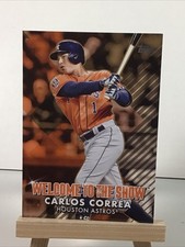 2022 Topps Series 1 Carlos Correa Gold Welcome To The Show /75 #WTTS-30