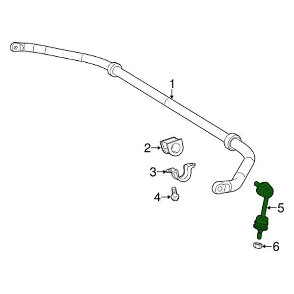 For Dodge Viper 2015 Mopar Rear Stabilizer Bar Link Kit Foto 2 de 3