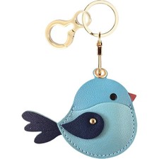 Leather AirTag Keychain Holder Protective Cover Anti Scratch GPS Tracker Case