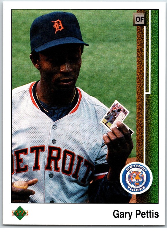 #117 Gary Pettis, Detroit Tigers 1989 Upper Deck base