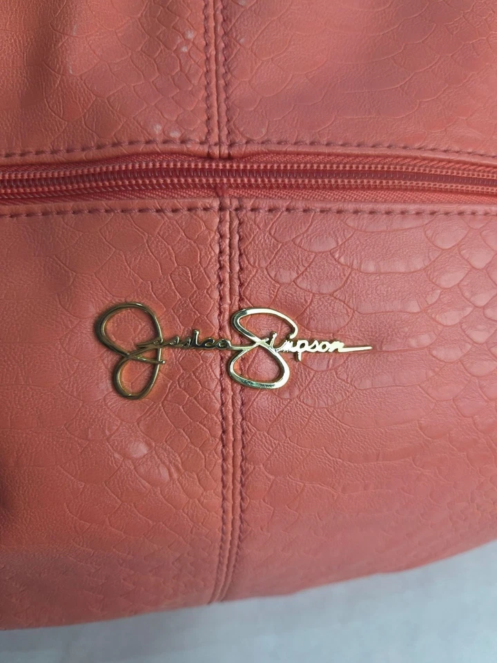 Bolso de Mano Jessica Simpson Coral Imitación Cuero Mujer con Patrón de Piel de Serpiente Foto 2 de 4