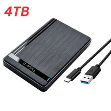 4TB USB 3.0 "2.5" SATA HDD External Hard Drive Disk Enclosure Case UK