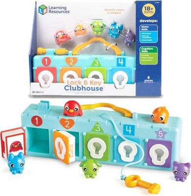 Schloss und Schlüssel Clubhaus Kleinkind Spielzeug Peekaboo Zählen Farbe Lernspielzeug