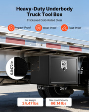 Underbody Truck Tool Box 24x12x14 Steel Trail...