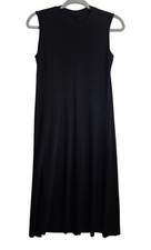 Norma Kamali NWT Black Dress Sleeveless Solid LBD Extra Small XS