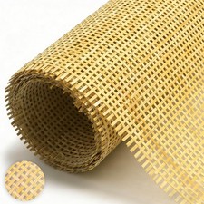 24" x 72" Natural Rattan Cane Webbing Roll for Caning Projects, Furniture, Ch...