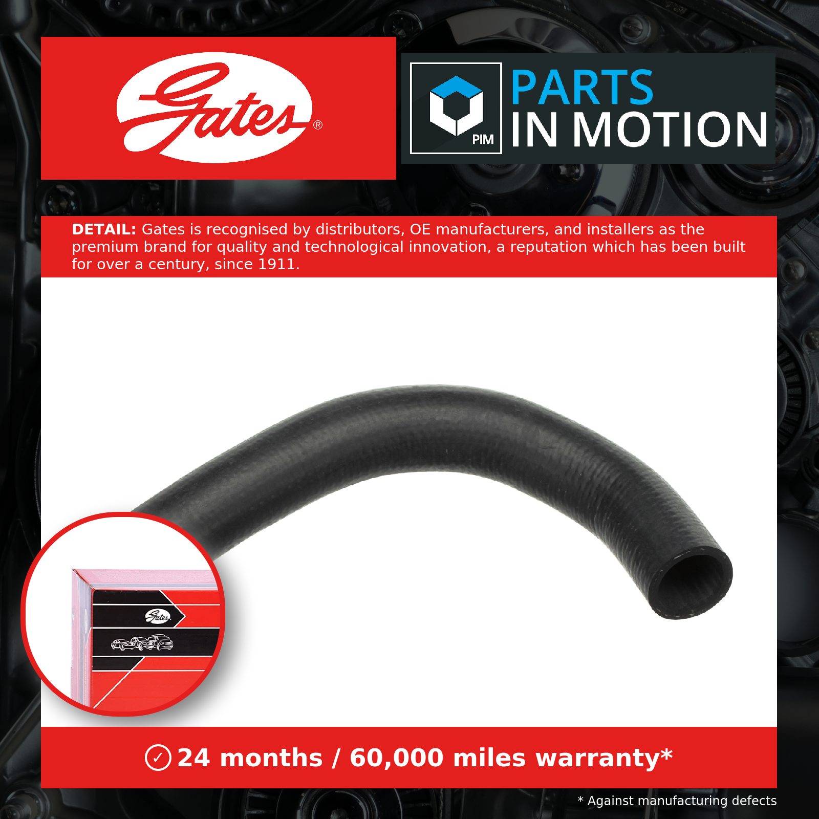 Upper GATES-OE 05-3385 Radiator Hose for MERCEDES-BENZ - Image 5