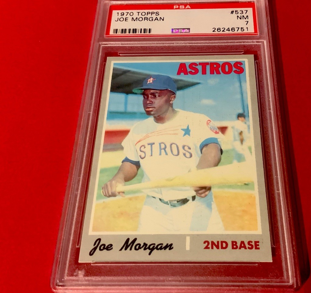 1970 Topps Baseball High Number # 537 JOE MORGAN HOUSTON ASTROS  - PSA 7 NM