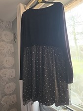 Black Velvet And Mesh Dress