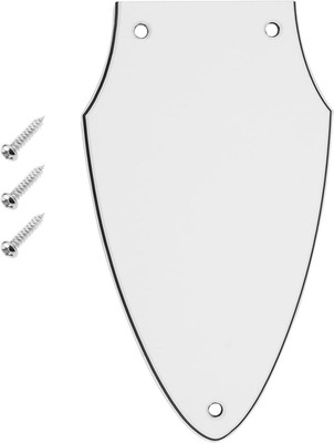 1 x 3-lagiges weißes Gitarren-Pickguard kompatibel mit Gibson Flying V-Ausschnit
