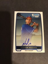 2012 Bowman Chrome Nomar Mazara Rc Auto BCA-NM NMMT Free Shipping