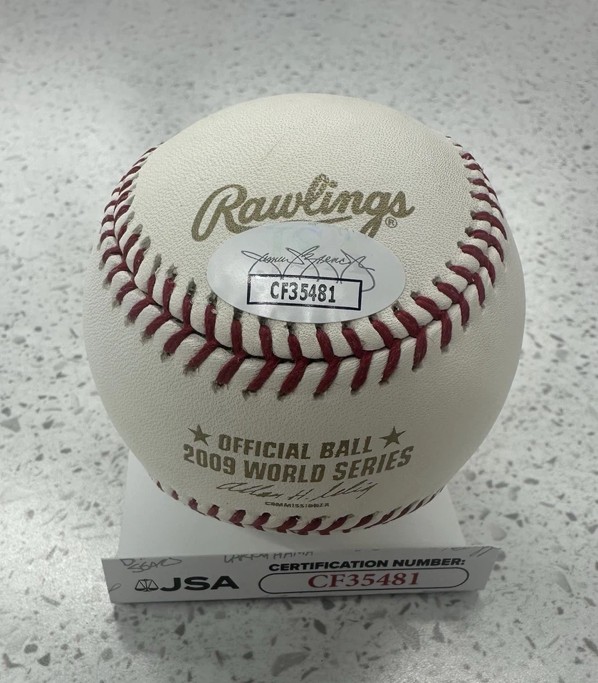 Hideki Matsui KANJI Autograph Signed 2009 WS Logo Baseball W/MVP - JSA - Image 3 of 3