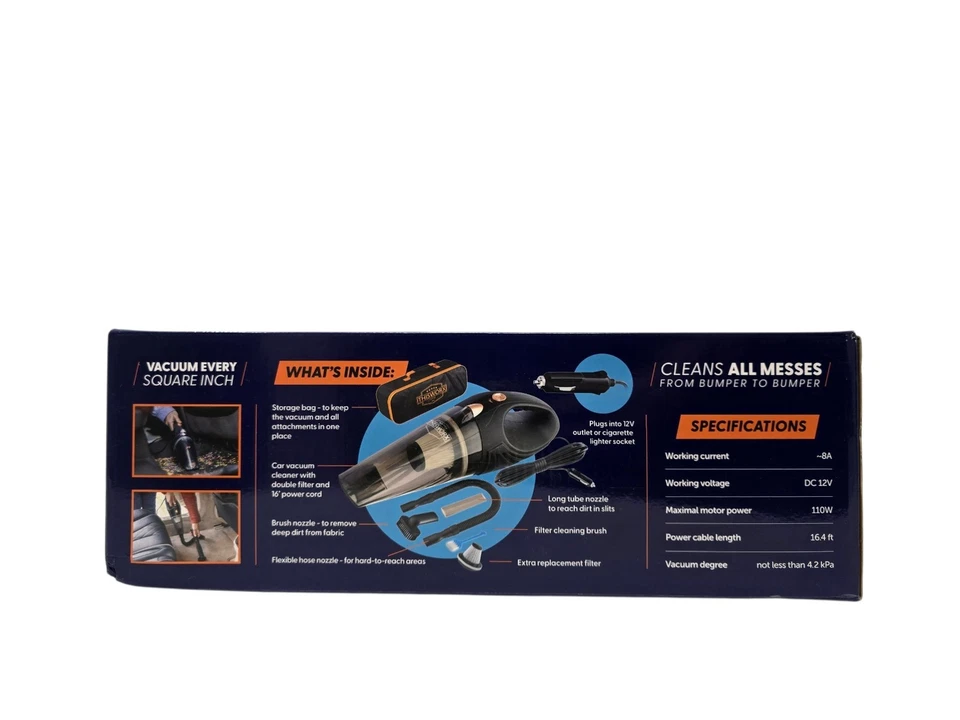 THISWORX TWC-01 Car Vacuum Cleaner+16ft Cord+Bag+Accessory Kit Black - Image 4 of 4