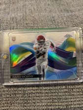 2024 Topps Chrome NFL XAVIER WORTHY Helix SSP Ultra Rare RC KC Chiefs *CASE HIT*