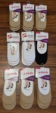 Lot Of 27 Pairs Of Peds Foot Liners Variety