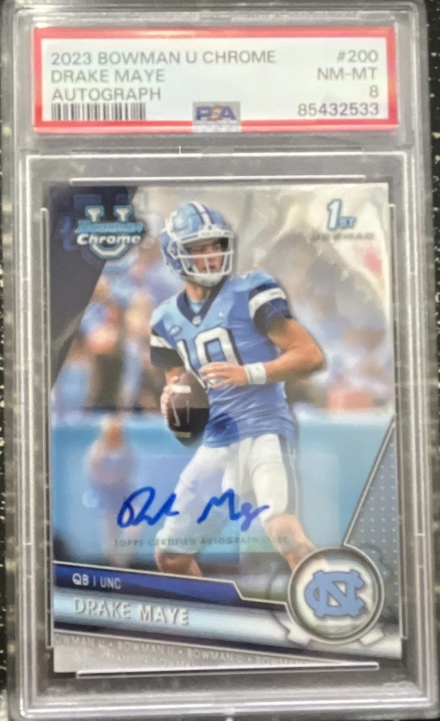 2023 Bowman University Chrome - Chrome Prospect Autographs Drake Maye #200 ( RC)