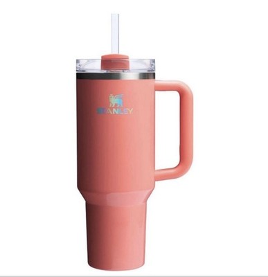 Stanley 40 oz Stainless Steel H2.0 Flowstate Quencher Tumbler Pucker Peach