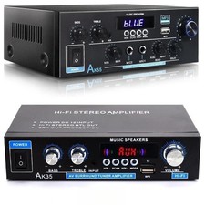 Stereo Amplifier Home Audio Bluetooth 2.0 Max 200W Power Stereo Receiver AK35