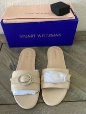 NWT Stuart Weitzman Crystal Buckle Slide Sandal Women , 399