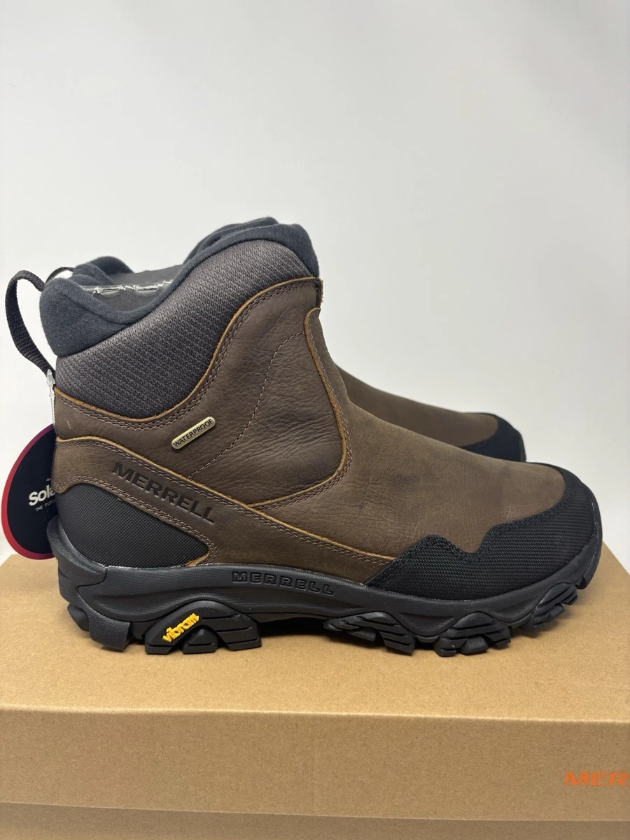 Merrell Moab Polar Brown Duck Boots Mens 9 Waterproof Hiking Insulated 400 Gram Merrell Moab Polar Waterproof Winter Boots espresso brown  main image 2