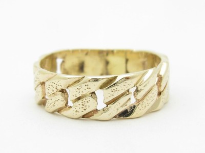 Ewigkeit Ring aus 14 Karat Gelbgold mit Gliederdesign Größe 10 Geschenk