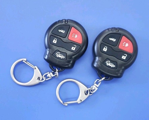 2x USED TESTED WORKING DesignTech ELGTX7 5-Button Remote Transmitter Fob