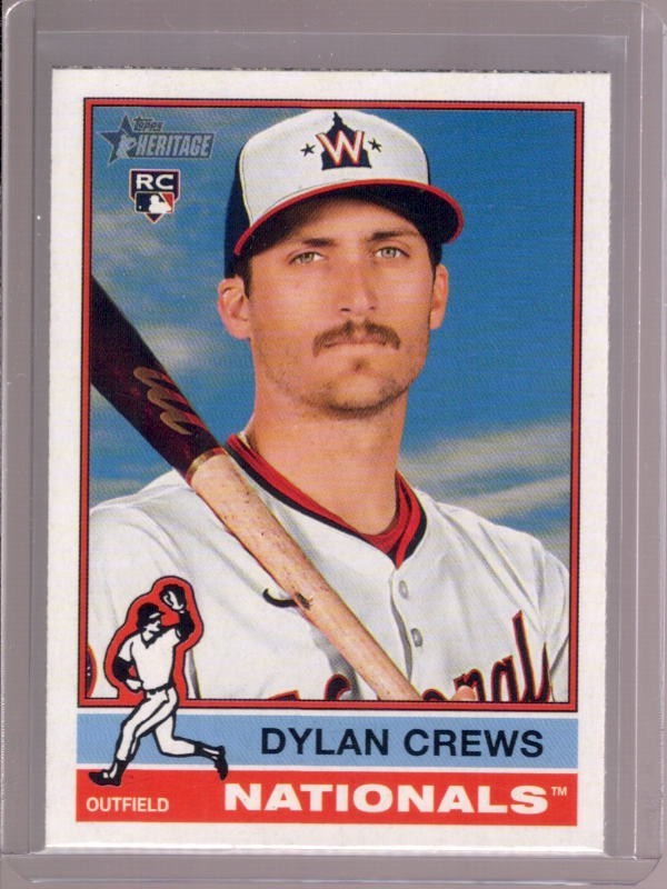 DYLAN CREWS 2025 Topps Heritage #247 Bat Flip Variation Rookie SP RC