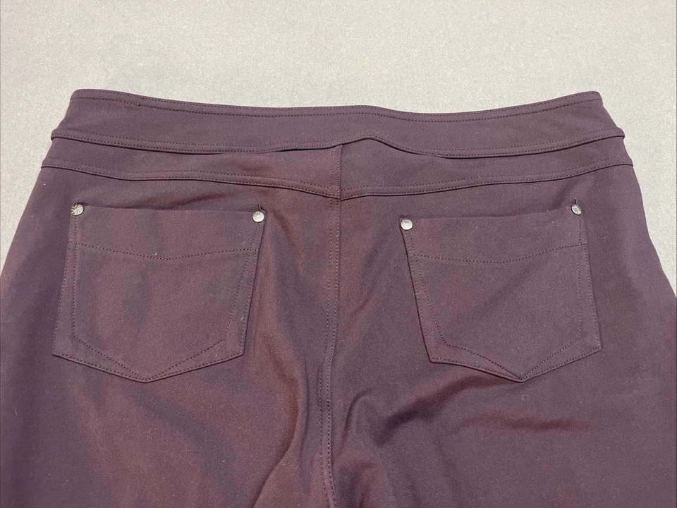 Pantalón Athleta Acampanado Para Mujer Talla Grande Alto Cabernet Púrpura Elástico Foto 4 de 4
