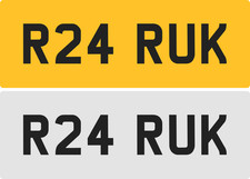 RUK Private Number Plate Personal Registration For Sale RK Reg On Retention UK