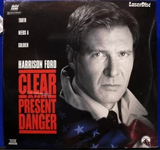 NEW SEALED, Clear and Present Danger Movie Laserdisc Laser Disc Harrison Ford