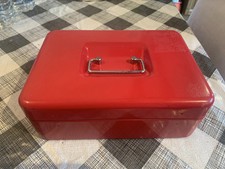 Vintage Storage Box Metal with Lock Tinplate Container Large Capacity Jewelry