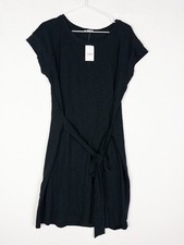 NWT J Crew Shrit Dress Womens M Black Pullover Strap Short Sleeve Cotton