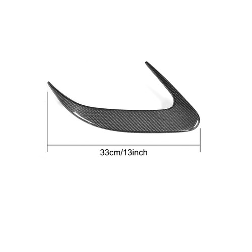 For Mercedes W218 CLS63 Real Carbon Rear Bumper Splitter Fins Air Vent Cover - Picture 12 of 12