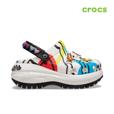 NEW CROCS KEITH HARING MEGA CRUSH CLOG 209822 BLACK | eBay
