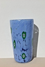 VASO MURANO ANTICA MURRINA VENEZIA-BLU ACQUA-DIAM 8-H CM 15-GR 350-WORLD-ITALIA