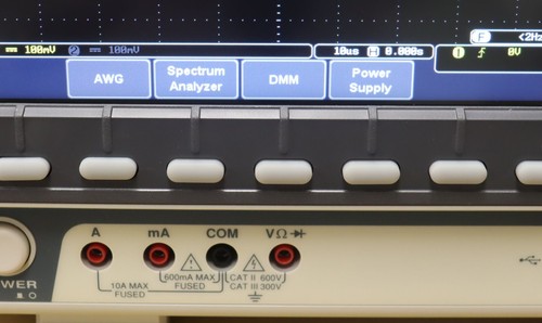 GW Instek MDO-2102EX Multi-Function Oscilloscope 100MHz 2Ch w/SpecAn DMM AWG NEW - Picture 3 of 8