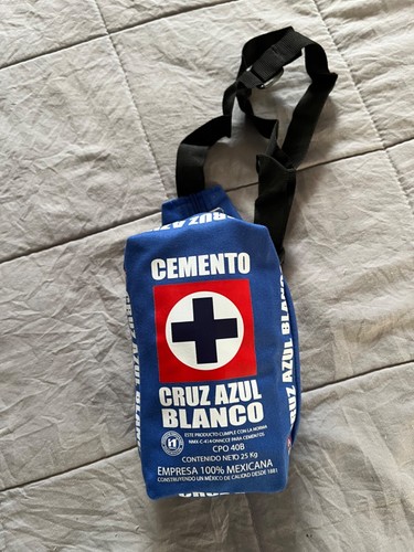 MOCHILITA TIPO CANGURERA CRUZ AZUL TIPO BULTO DE CEMENTO BLUE AND BROWN - Picture 12 of 16