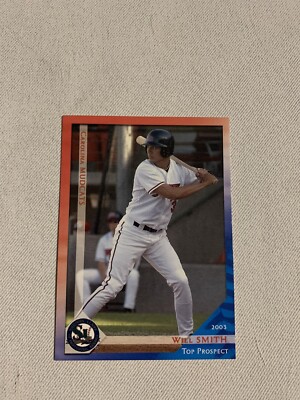 2003 Grandstand Southern League Top Prospects Will Smith Set Card