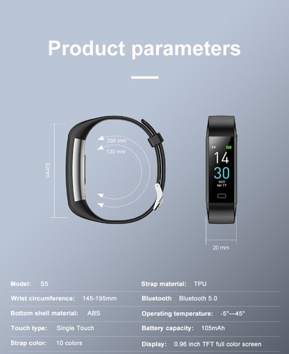 Fitness Tracker Smart Watch with Heart Rate, Blood Pressure Oxygen Step Count - Picture 12 of 12