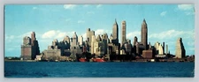 New York City Lower Manhattan Skyline Governor's Island view Postcard Panoramic