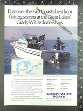 1991 ADVERTISEMENT for Grady White Sailfish Sport Bridge 25 fishing boat