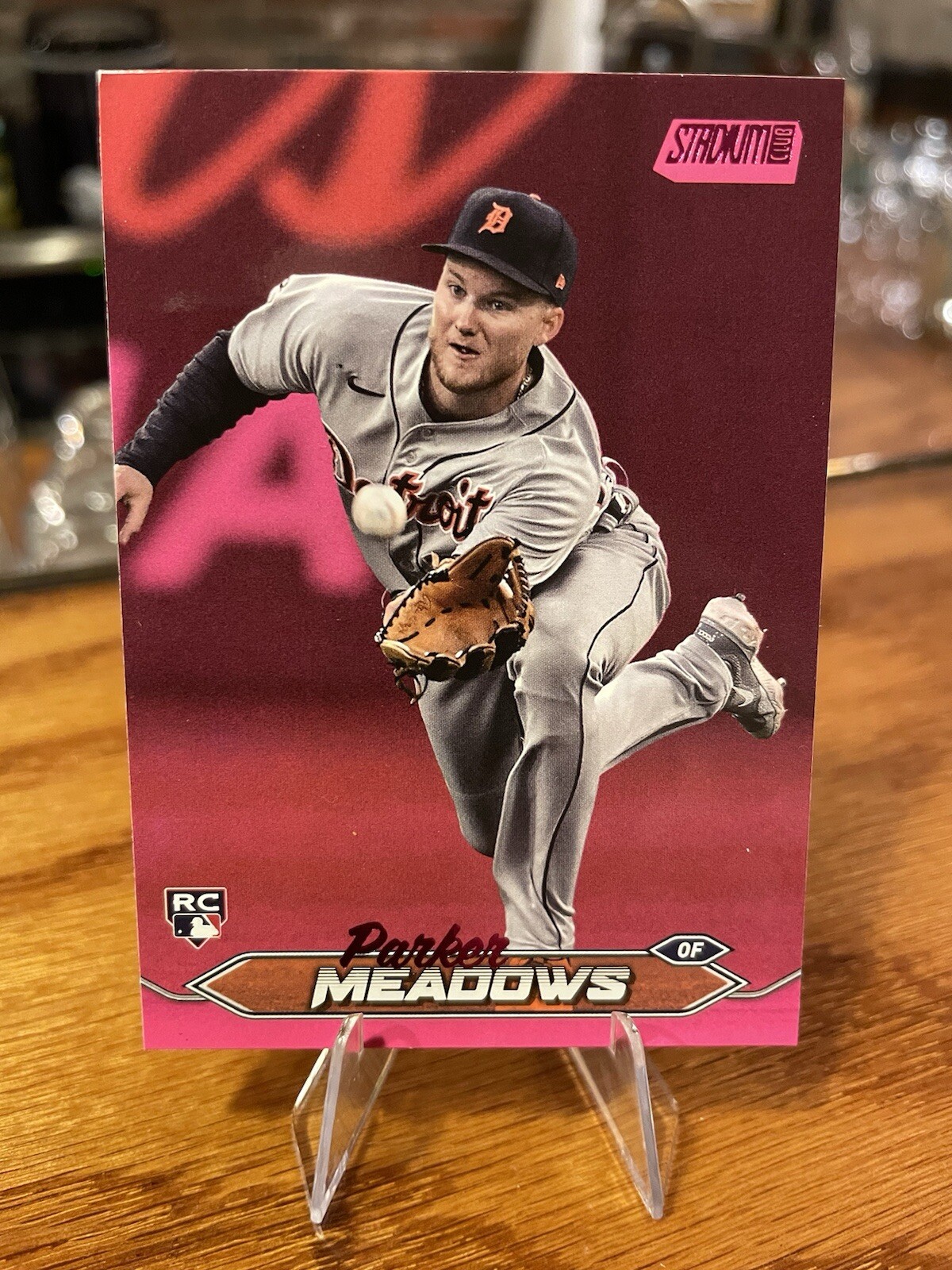 2024 Topps Stadium Club - Pink Foil #105 Parker Meadows (RC)