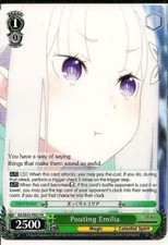 4x Pouting Emilia Weiss Schwarz Promo